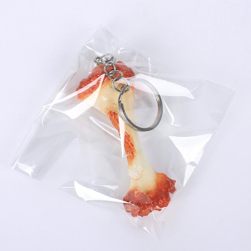 Creatieve Kippenpoot & Vleugelbot Model Sleutelhanger Hanger – Grappig Rugzak Ornament
