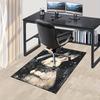 1pc Moonlit Bunny Themed Rug for Home Decor, Non-slip Office Carpet, Chair Mat, Outdoor Mat, Christmas and Halloween Gifts-0731104