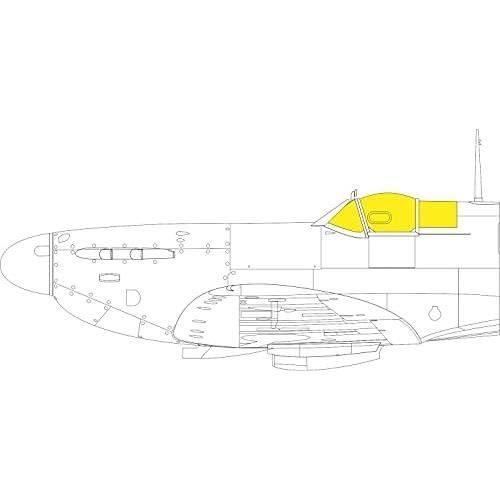 Maquette - EDUARD - SPITFIRE MK.V TFACE - Accessoires inclus - Jaune - Détails réalistes