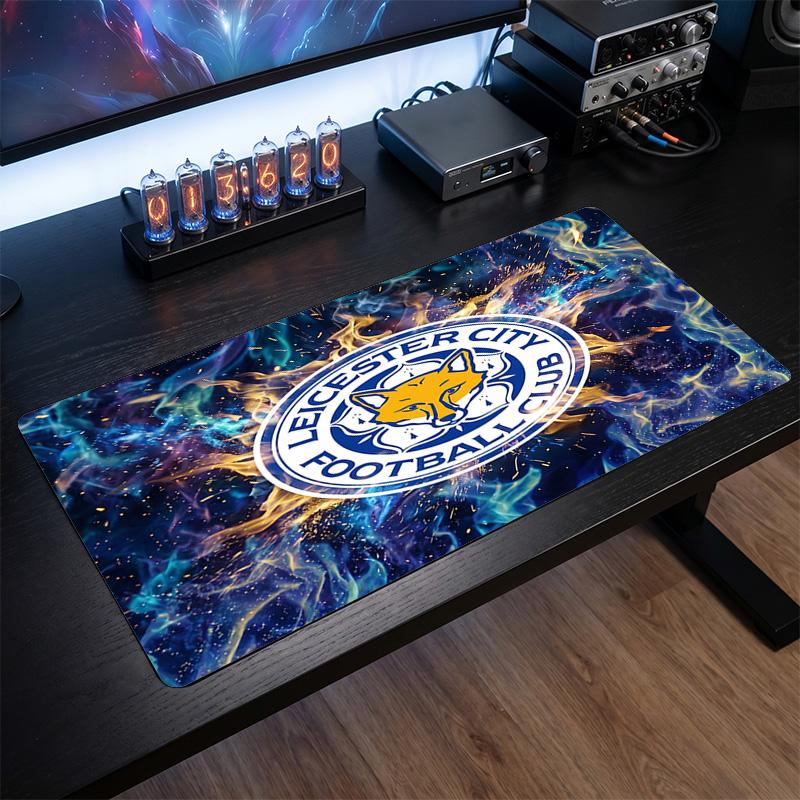 Leicester City Football Print Large Mouse Pad, Anti-Slip Extended Gaming Desk Mat for Office Home