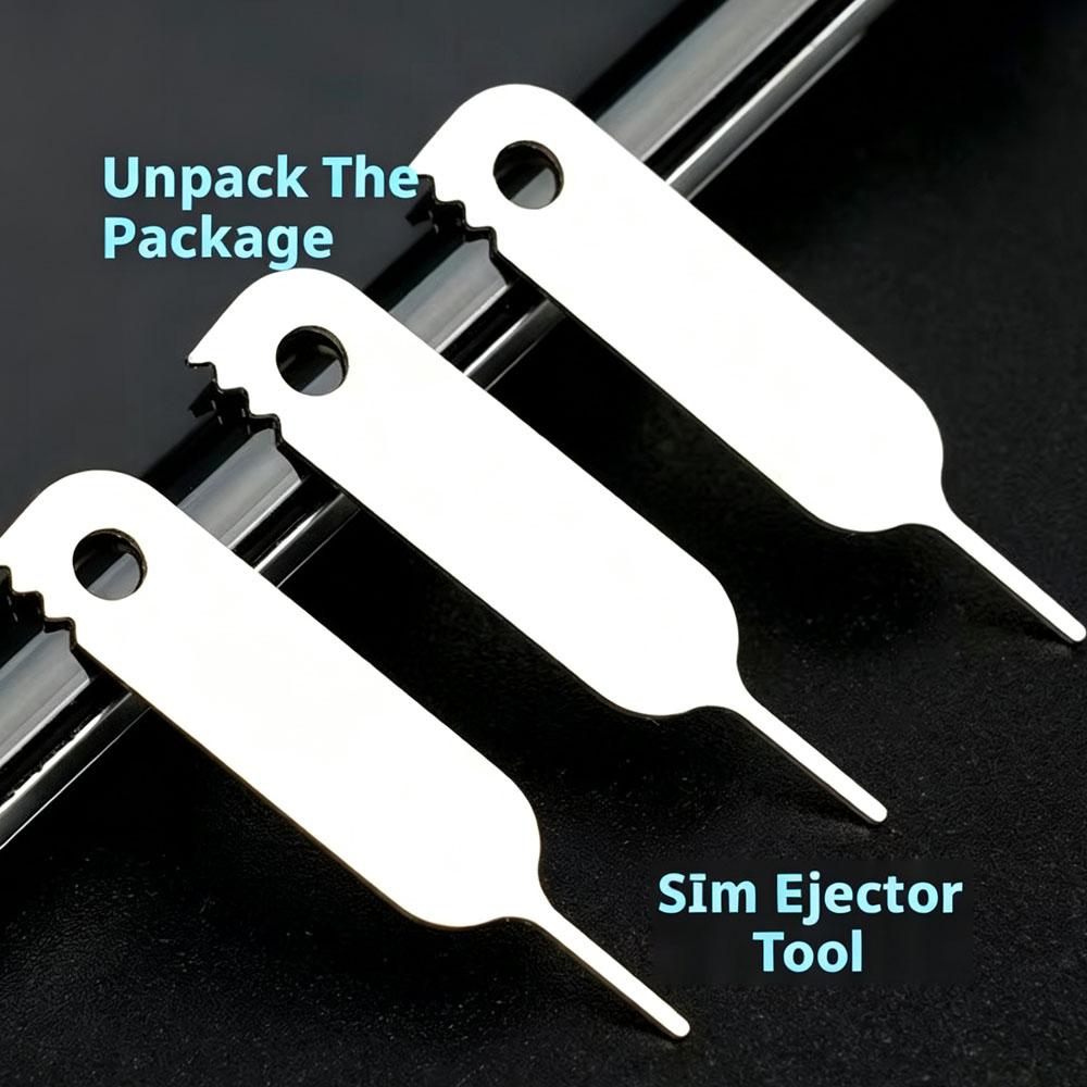 100Pcs Metal Eject Sim Card Tray Open Pin Needle Key Tools for Express Delivery Universal Phone for iPhone All Mobile Phone