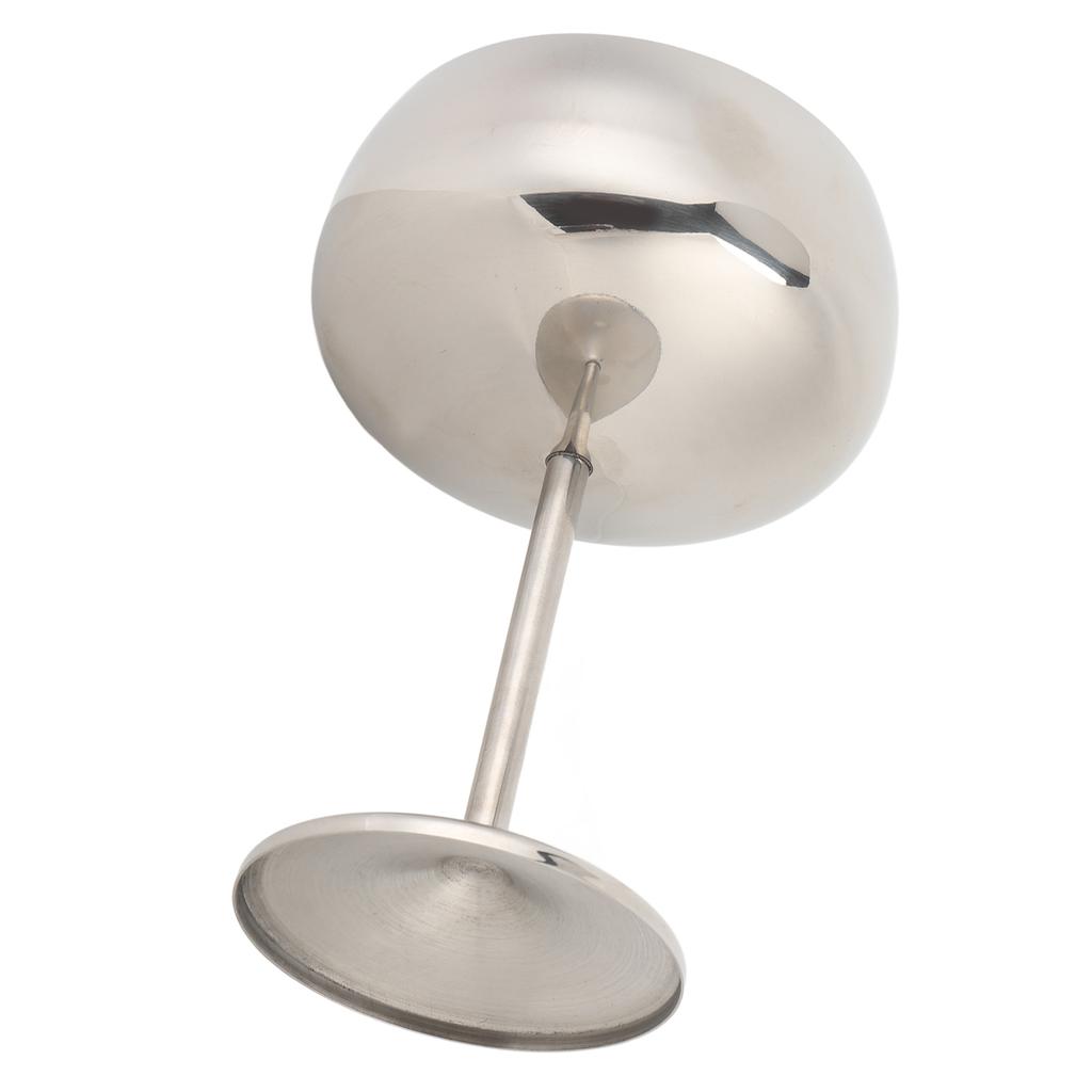 Metal Wine Glass 304 Stainless Steel 400ML Capacity Multifunctional Cocktail Glass for Yogurt Snacks Candy Salads