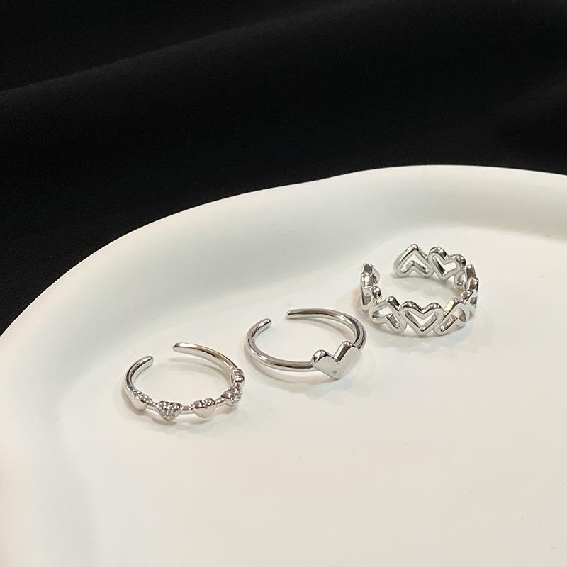 Schlichter Temperament Liebesring Damen Tide Cool Kalter Wind Nischendesign Fortgeschrittener Sinn Offener Zeigefingerring