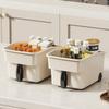 Kitchen High Cabinet Storage Box With Handle Snacks And Sundries Organize Storage Deep Cabinet High Storage Basket