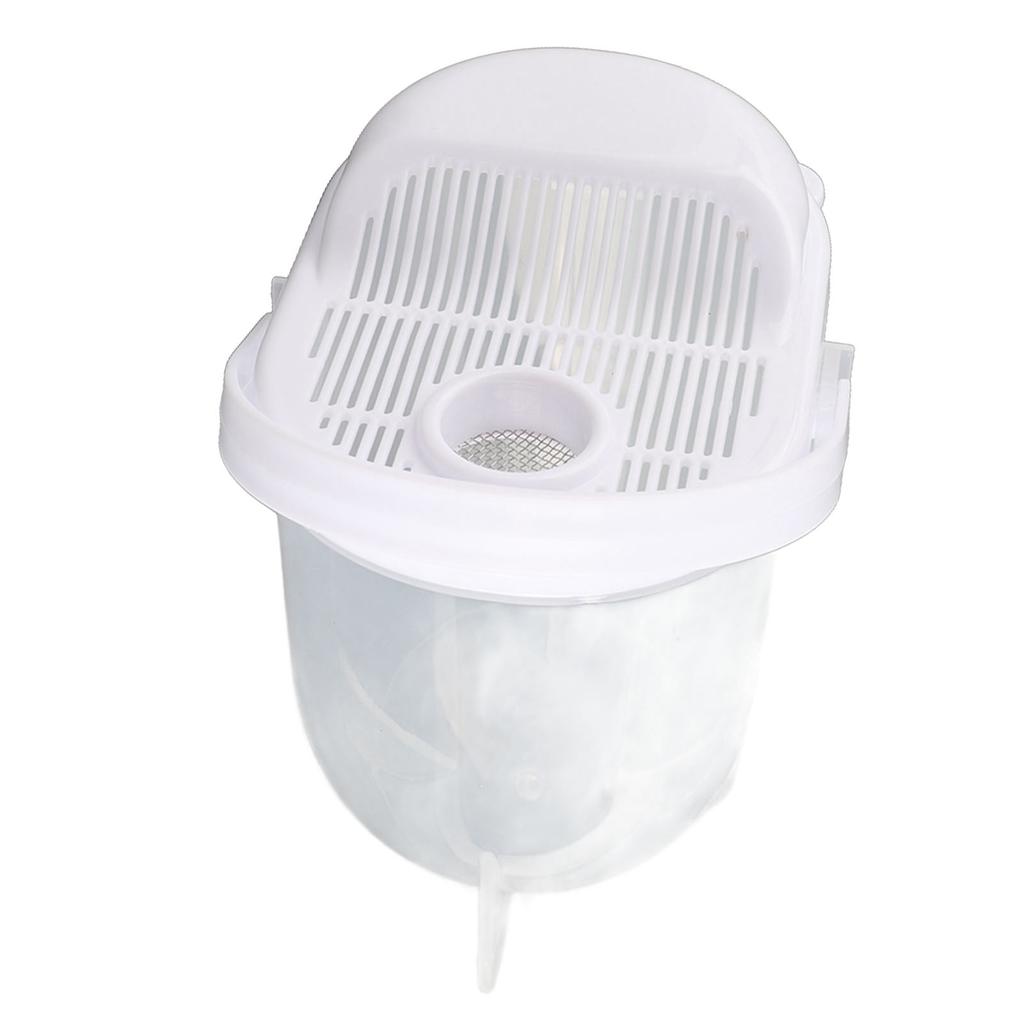 Rice Washing Bowl Water Flush Type ABS Clear Scale Fine Strainer Auxiliary Handle Rice Cleaning Basket for Kitchen
