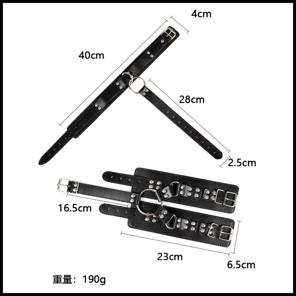 Product Hand and Neck Restraint Handcuffs Collar Restraint SM Goods Restraint Goods SM Play Training Restraints Bondage Back Shackles Neck Shackles
