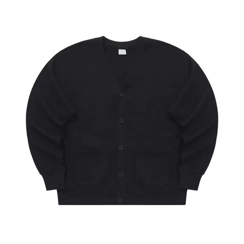 V-neck Loose Knit Cardigan for Couples - Unisex Outerwear for Spring & Autumn