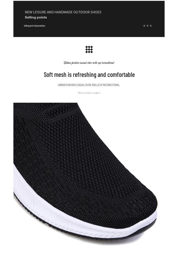 2025 Spring/Summer Breathable Mesh Slip-On Casual Sports Shoes
