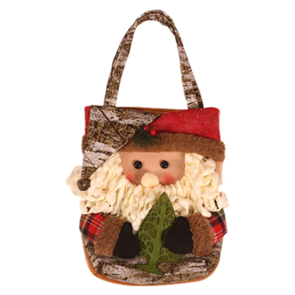 Christmas Handbag with Handle Cartoon Candy Bag Holiday Goodie Bag for Christmas Decoration Supplies