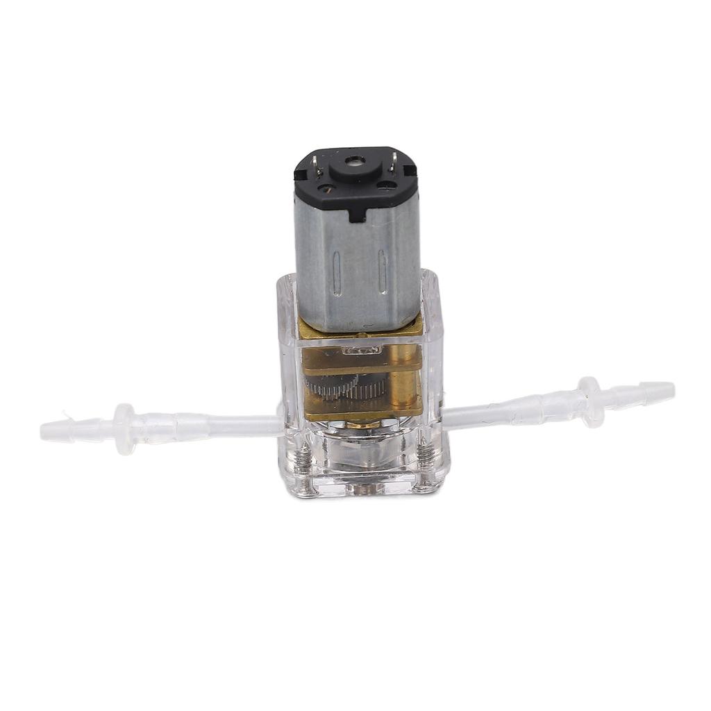 Mini Peristaltic Pump Transparent Shell 1mlmin Flow 0.001m Lift Liquid Dosing Pump for Beauty