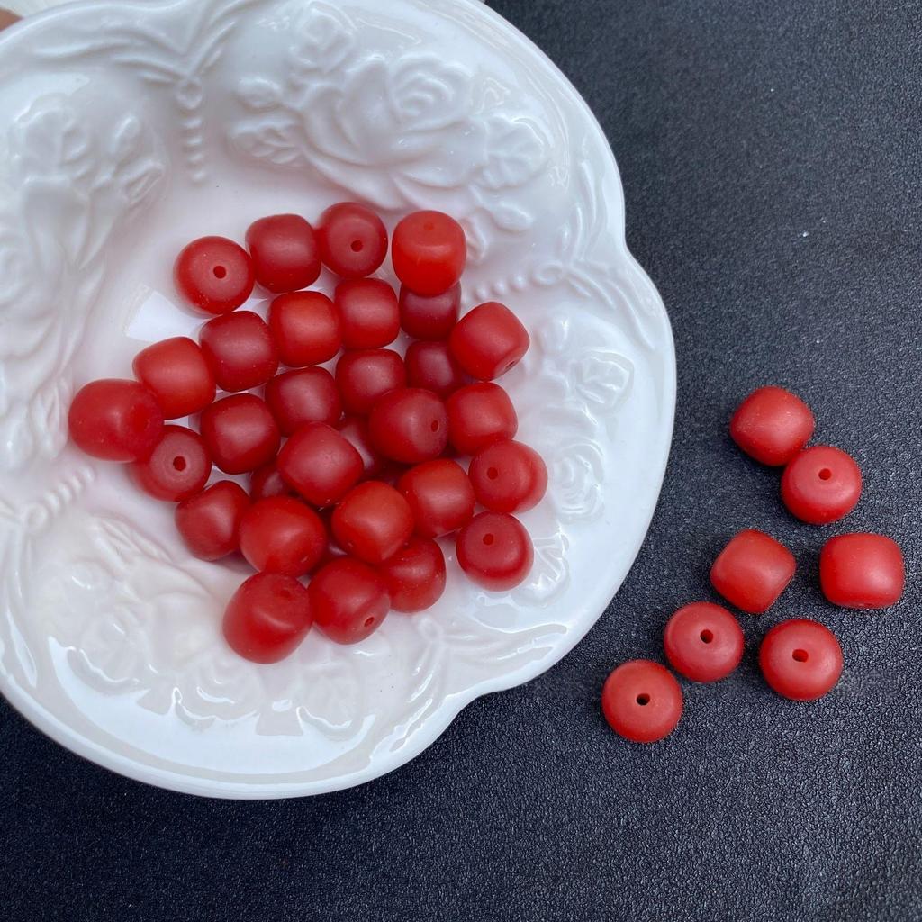 Baoshan Red Agate 108 Beads Handmade DIY Bracelet