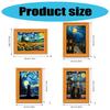 Decorative Magnetic Pictures Frame For Kitchen Vintage Wooden 2x3in Photo Holder Easy Installation Magnetic Photo Holder