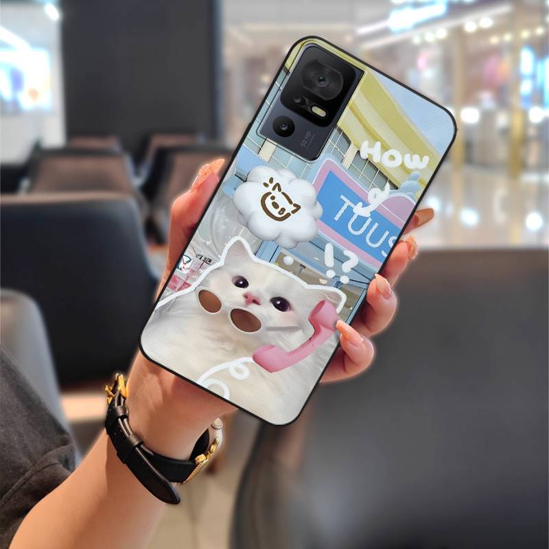 Couple Cartoon Phone Case For TCL 40SE/T610K Dirt-resistant Phone Pouch Cute Protective Anti-knock Anti-dust Silicone
