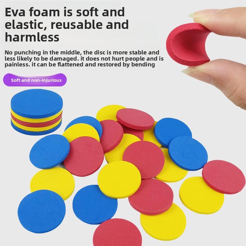 Non-Toxic Kids Outdoor Game Foam Disc Gun Toy Flying Disc Shooting Launcher Gun Double Parent-Child Interactive Toy For Children Gifts