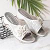 Women's Plus Size Summer New Sandals Floral Open Toe Wedge Cutout Stitched Slip-On Shoes