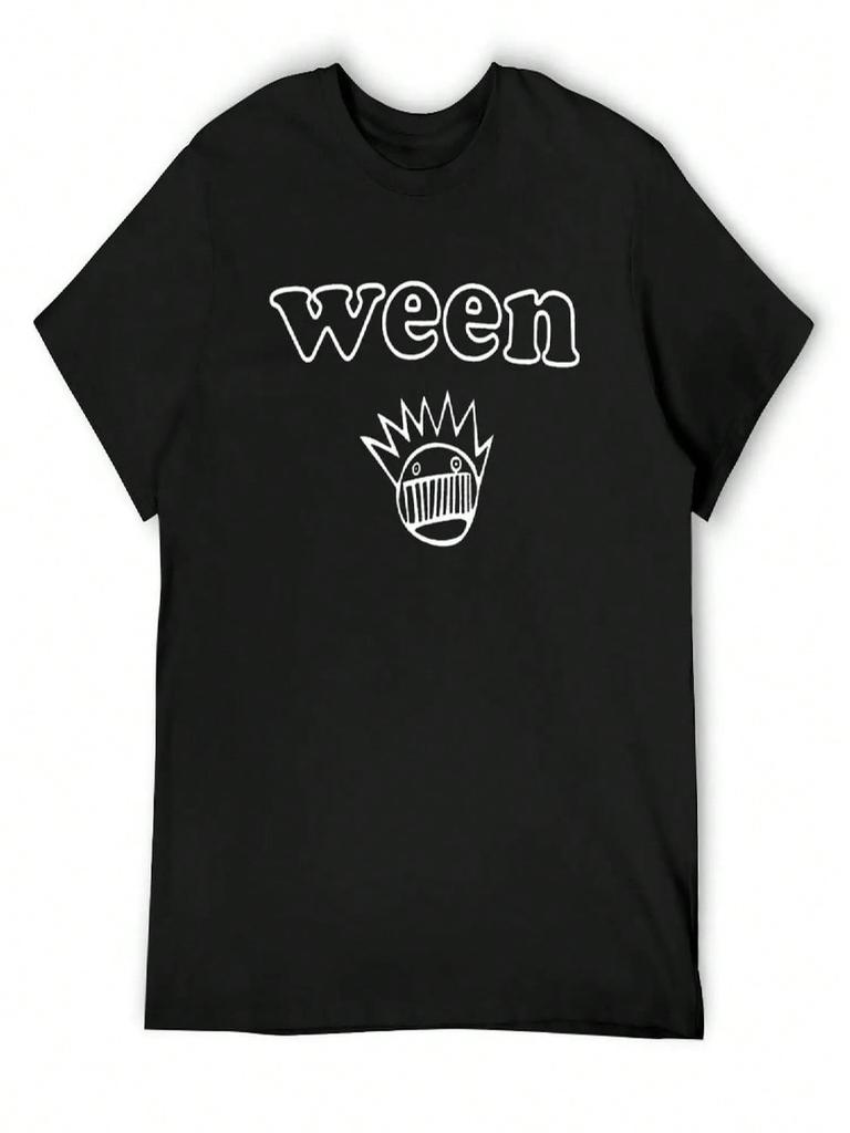 Ween The Pumpkin Fitted Scoop T-Shirt Summer 2025 For A Boy Boys Whites Plain T Shirts Men
