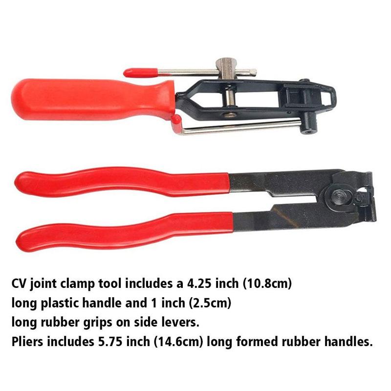 פלייר חבק צווארייה CV עמיד ערכת כלי יד לחבק לרכב ערכות לתיקוני רכב לצינור פליטה מסנן דלק כלי יד להתקנה