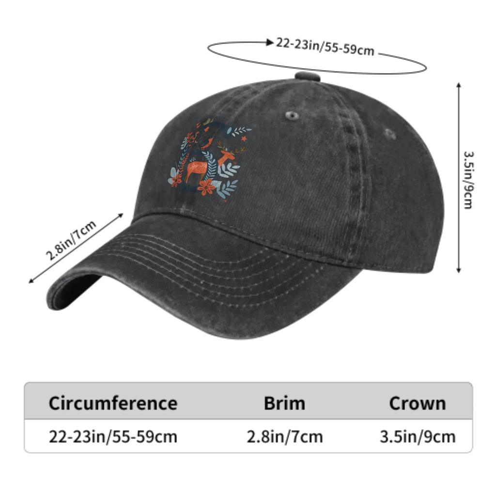Flower Bird And Deer Digit 6 Fashion Classic Cotton Trucker Hat Summer Dad Cowboy Cap Outdoor Leisure Basketball Caps