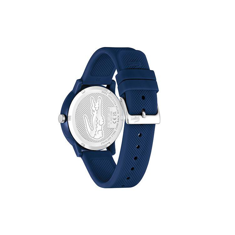 Lacoste 12.12 Series Watch Quartz Movement Silicone Strap 42Mm Blue Dial Men watches 2011172