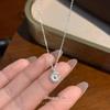 Cui Yan S925 Sterling Silver Daisy Necklace - Korean Summer Forest Style Women's Choker Jewelry