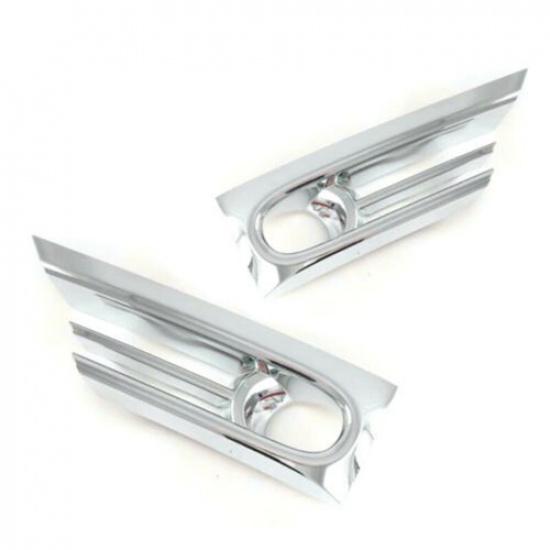2X Chrome Front Fog Lamp Light Frame Cover Trim For Honda CR-V CRV 2020-2022