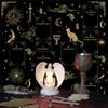 Practical Foldable Night Theme Tarots Cloth Easy To Clean Velvets Divination Mat Fabric Texture for Spiritual Practices