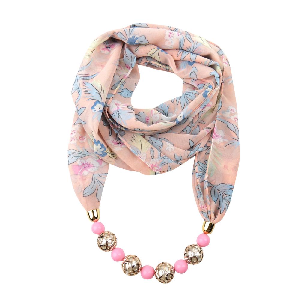 Fresh Scarf Necklace, Small Scarf For Neck, Sun , Chiffon Soft Scarf