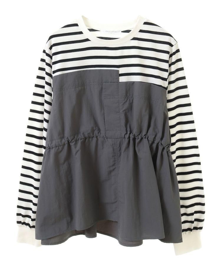 

Pullover Nylon Docking Drawstring Border [Green Parks] Sweater, Pullover, Women s,