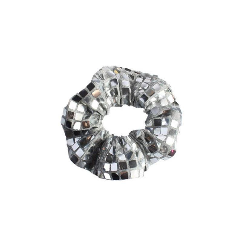 Women's Sequin Hair Band Solid Rubber Bands Hair Ties Ponytail Holder Rubber Bands Girls Hair Accessories Headdress