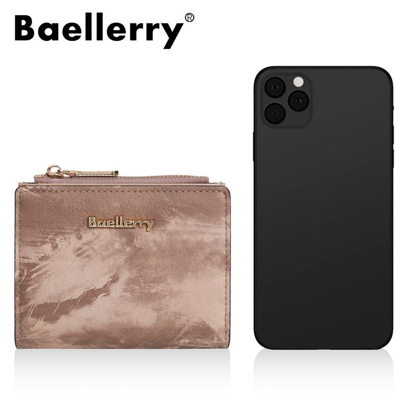 Baellerry Ink Painting Short Wallets for Women Card Holder Ladies Fashion Coin Purse Wallet