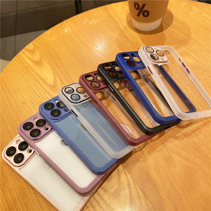 Luxury Tpu Pc Hard Metallic Electroplated Phone Case for Iphone 11 12 13,for Iphone 13 Bumper Case Metal