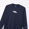 Champion Long Sleeve Crew Odor Quick Script Mini Long Sleeve Basketball Kids' T-Shirt, Neck, Antibacterial, Resistant, Drying, Logo, T-Shirt, Navy,