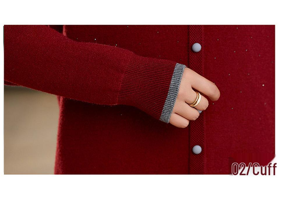 Neues Baby von Mama: Herbst/Winter Strick-Samt Basis-Pullover - Vielseitig, Warm und Stilvoll für Damen