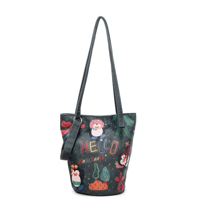 Bucket Bag Women's Cartoon Shoulder Crossbody Bag