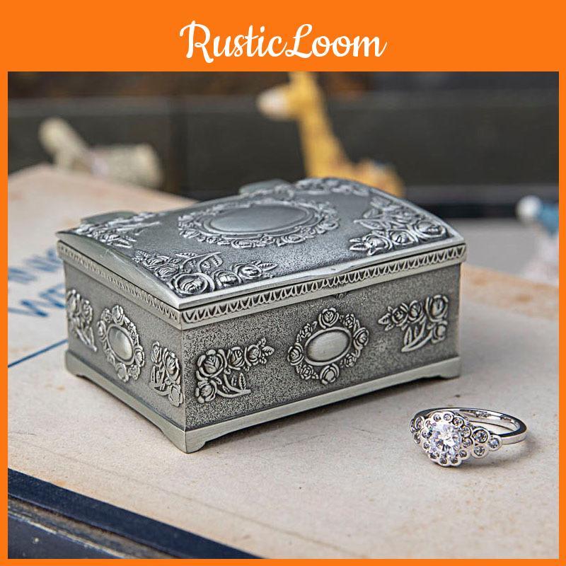 Premium Quality Silver Jewelry Box For Rings Earrings Necklaces Ideal For Special Occasions