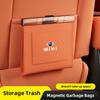 Key Chain Car Garbage Bag Waterproof Magnetic Trash Can Back Seat PU Leather Storage Box For Mini One JCW F54 F55 F56 F57F60 R55 x5
