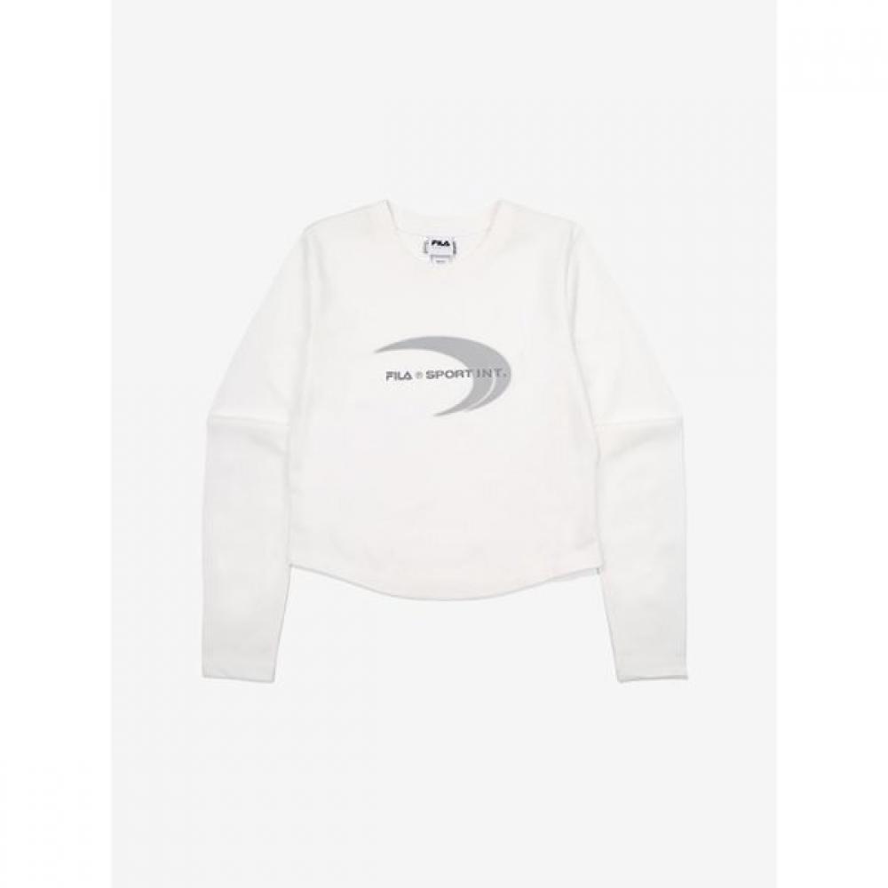 Fila Graphic Long Sleeve T shirT coTTon Blend