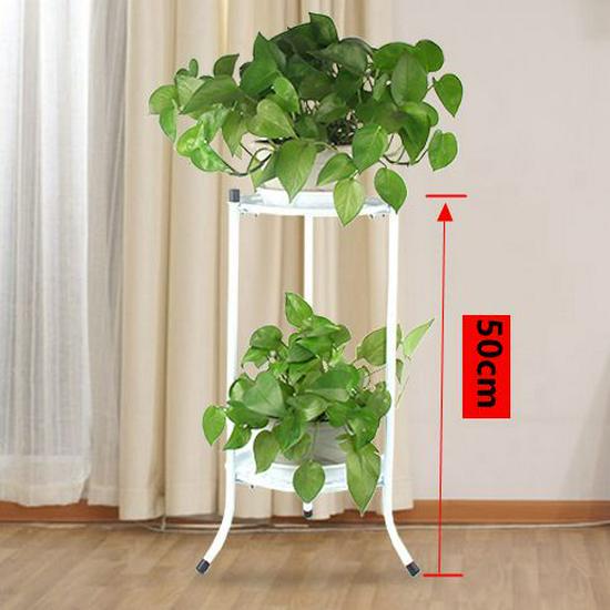 European-Style Multi-Layer Iron Flower Stand for Indoor and Balcony Use