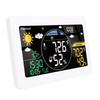 LCD Display Kit, Indoor Outdoor Wifi Temperature Humidity Weather Forecast, 12-24H Forecast with APP, for Home and Use