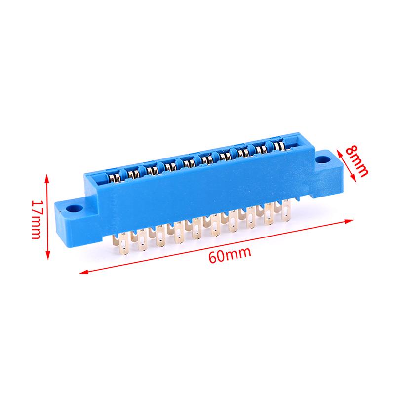 1X Conector Margine Card Rând Dublu 2X10 20 Pini Pas 3.96Mm Slot Soclu de Lipit