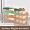 Refrigerator Egg Storage: Automatic Rolling Food-Grade Rack for Fresh-Keeping