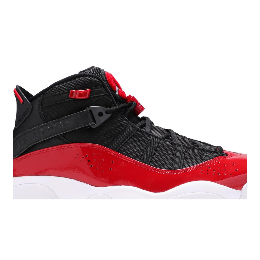 Air Jordan 6 Rings 'Fitness Red' (Unisex) Black / Fitness Red / White Vintage Basketball Shoes 322992 060