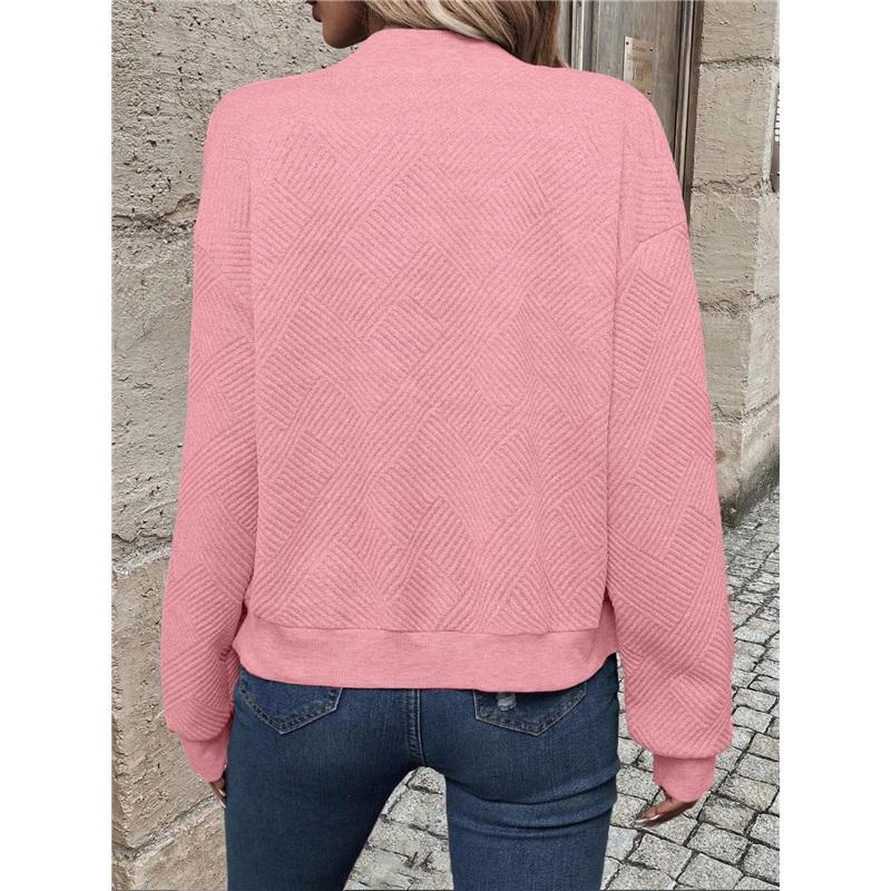 Ladies' Casual Stand Up Collar Zipper Jacket