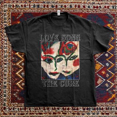 GORĄCY The Cure Love Song Koszulka z Krótkim Rękawem Czarna Bawełniana KoszulkaRozmiar S5XL Koszulka Unisex