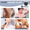 Electric Body Hair Trimmer for Men: Waterproof 2-in-1 Groin Hair Trimmer for Beard Hair Chest Hair Armpit Hair Legs Hair Pubic Hair (Black-2)