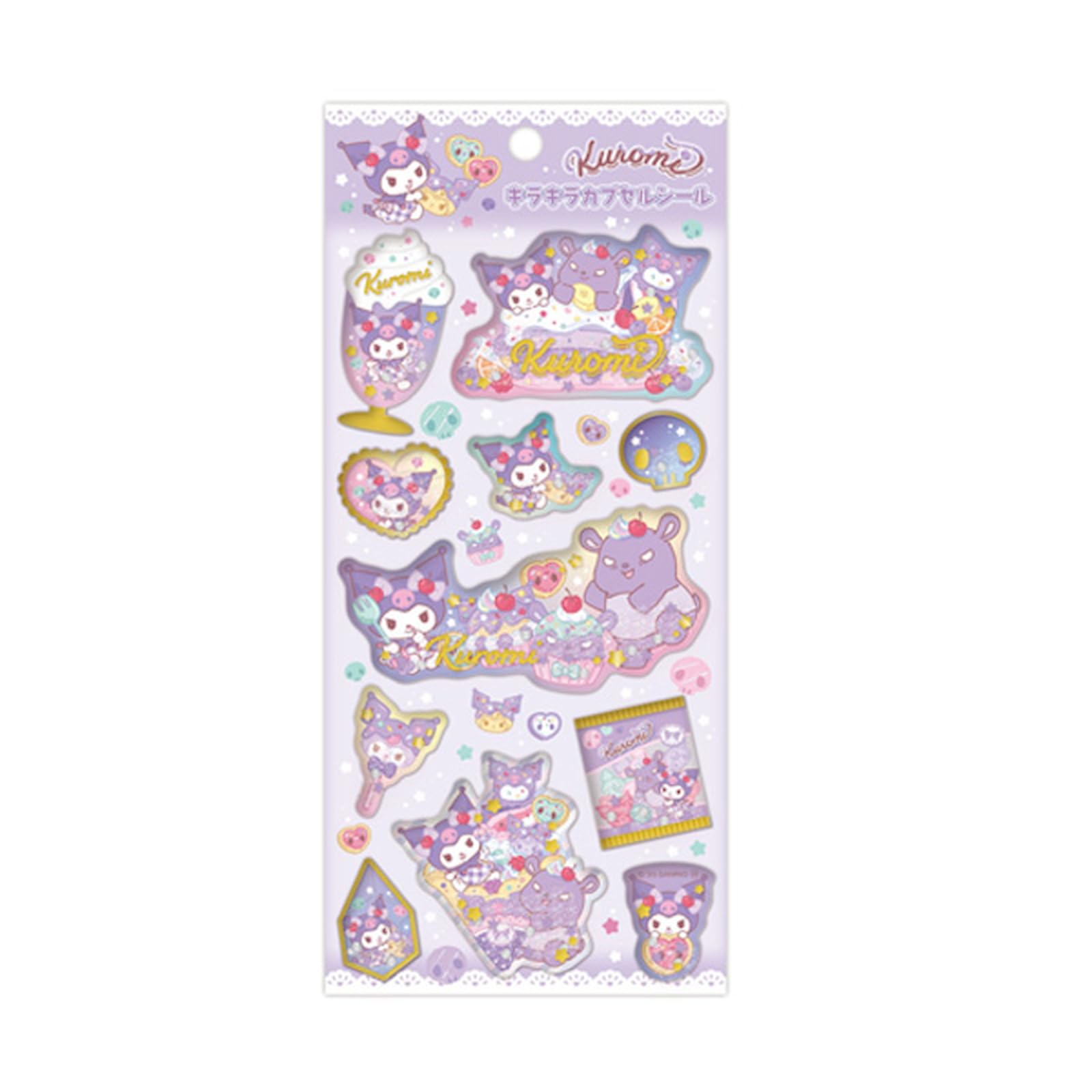Компания K Стикер-капсула Sanrio Characters Sparkly 2 Куроми SAC-KCP2-KU