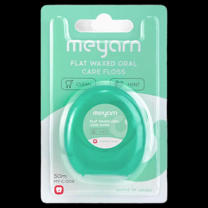 Meyarn Mint Flat Waxed Dental Floss