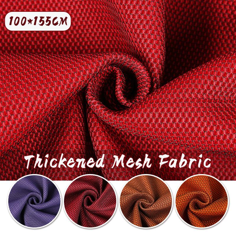 100x155cm 3D vzduchová distanční sendvičová síťovina pro šití autosedaček, polštářů, pohovek, židlí, bot, prachotěsná silná 3vrstvá síťovina