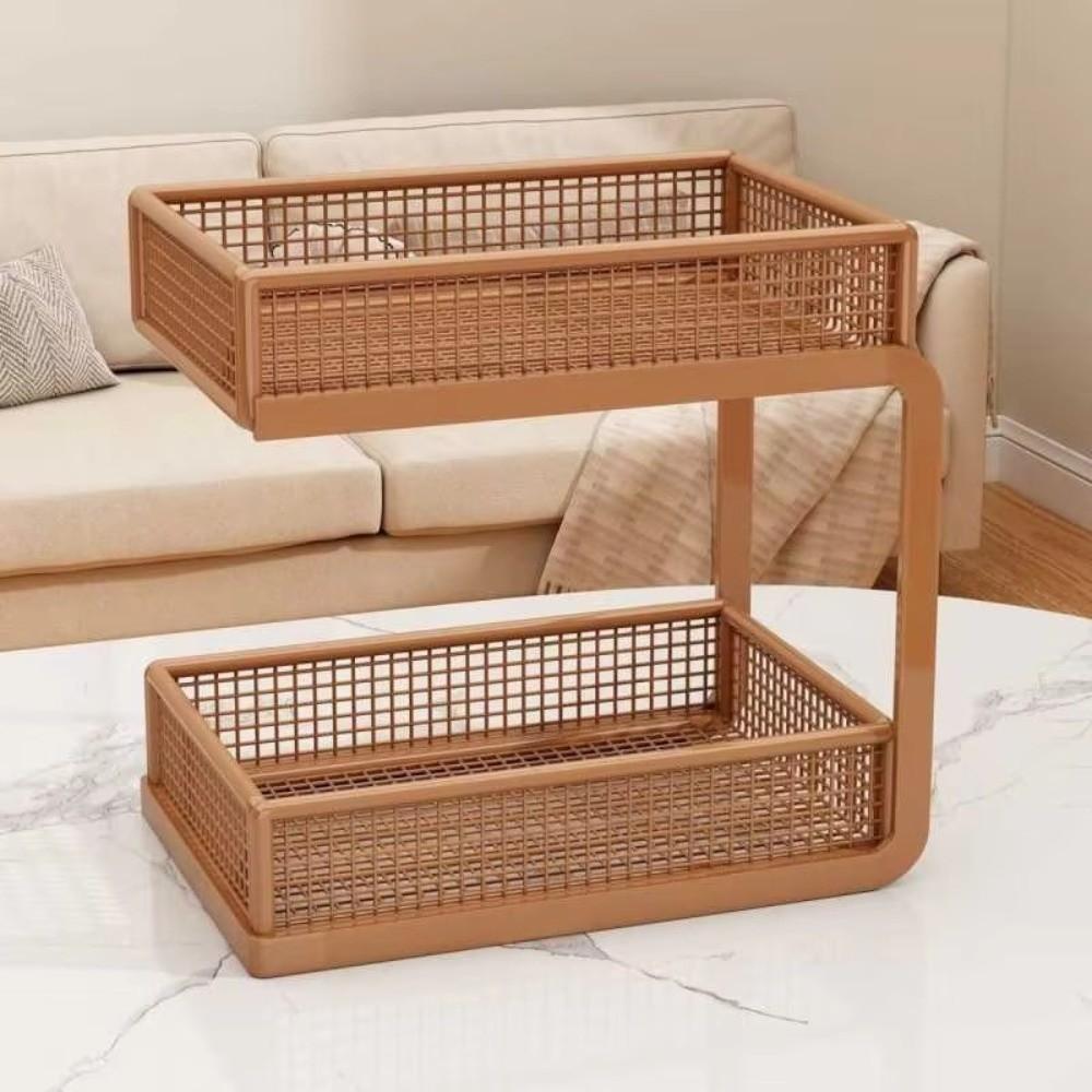 Double-Layer Desktop Storage Rack Desktop Organizer Countertop Rack  Kitchen Counter