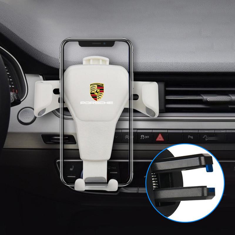 360° Rotation Gravity Car Phone Air Vent Fixed Brace For Porsche Cayenne 911 Panamera Macan Boxster Carrera-GT 928 918-Spyder IK8